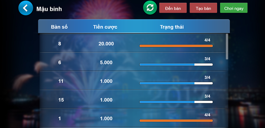 game bai mau binh online