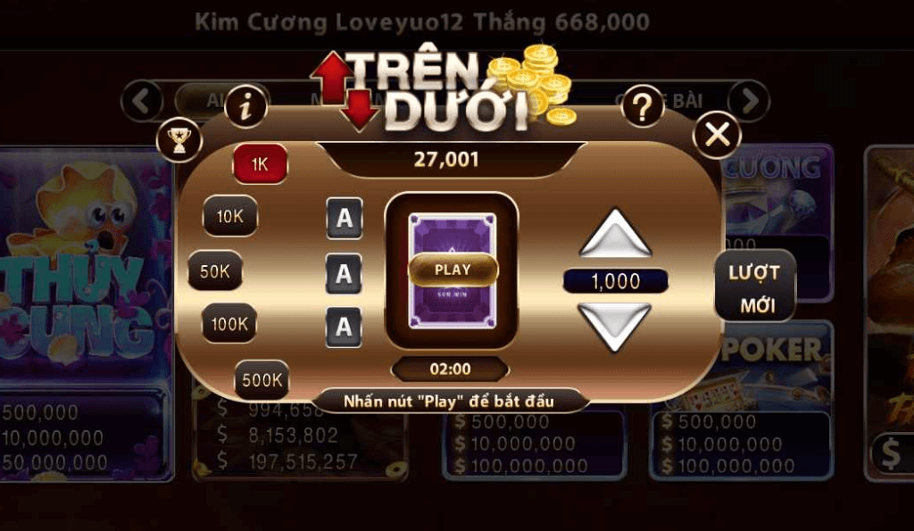 Các sản phẩm có trong Mini game